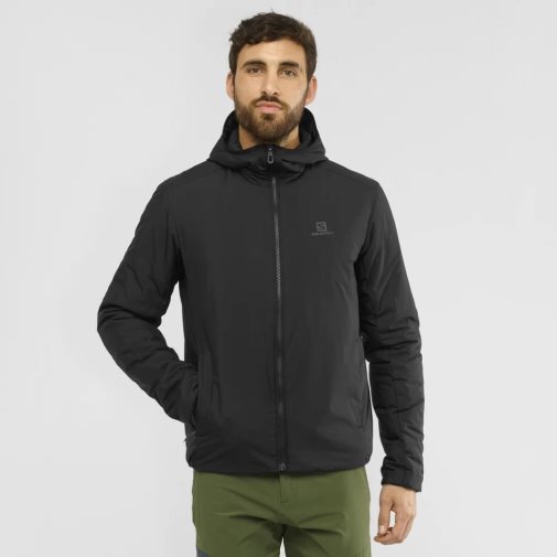 Black Salomon Outrack Men's Insulated Jackets | PH 82647J